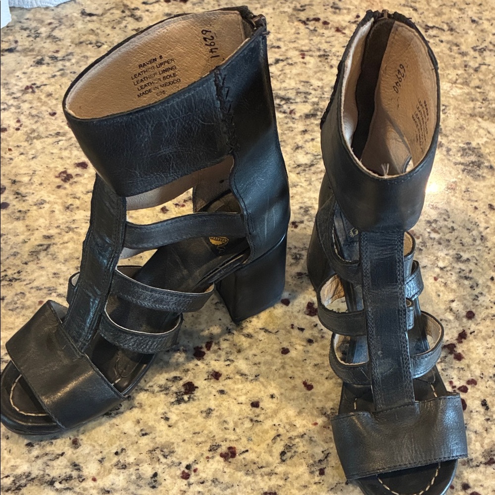 Freebird by Steven Black Strappy Block Heels